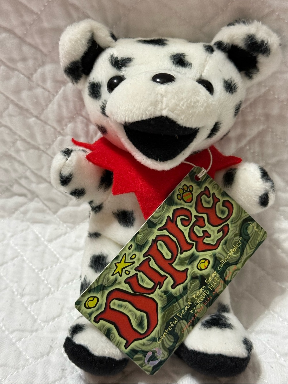 Grateful Dead 7” Plush Beanie Bear Retired Dupree NWT Great Condition